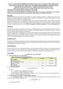 Manual de Dise&ntilde;o Hidrosanitario para Agua Potable en Edificios