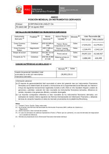 Informe Financiero: Instrumentos Derivados Lindley, Agosto 2022