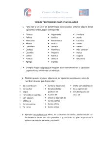 Verbos y Expresiones para Citar un Autor