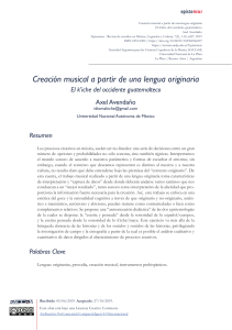 Creaci&oacute;n musical k'iche': Lengua originaria y m&uacute;sica