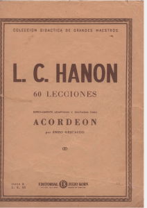 Hanon: 60 Ejercicios para Acorde&oacute;n