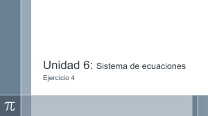 Sistema de Ecuaciones: Ejercicio de &Aacute;lgebra