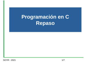 Cuestionario de Repaso de Programaci&oacute;n en C