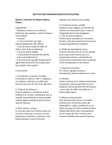 Recetas de Bizcocho de Pl&aacute;tano Macho: Cl&aacute;sico y Esponjoso