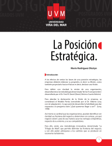 Posici&oacute;n Estrat&eacute;gica: Trilog&iacute;a de Abell y Ventajas Competitivas