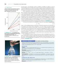 Propiedades de las Disoluciones: Ley de Henry y Solubilidad