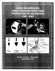 Libro de Ejercicios: Inspecci&oacute;n de Soldadura CWI-AWS
