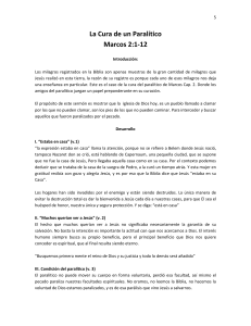 Serm&oacute;n: La Cura de un Paral&iacute;tico (Marcos 2:1-12)