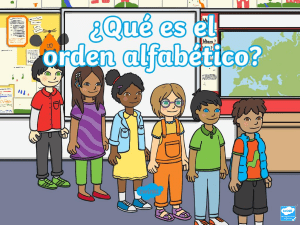 Orden Alfab&eacute;tico: Gu&iacute;a para Ni&ntilde;os