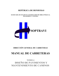 Manual de Dise&ntilde;o y Mantenimiento de Carreteras en Honduras