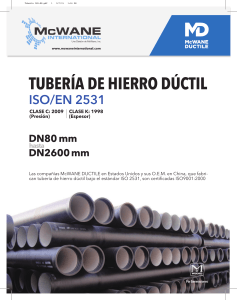 Tuber&iacute;a de Hierro D&uacute;ctil ISO/EN 2531: Cat&aacute;logo T&eacute;cnico