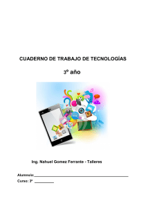 Cuaderno de Trabajo: Pl&aacute;sticos - 3er A&ntilde;o