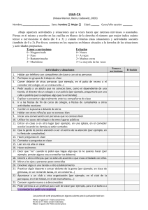 Cuestionario LSAS-CA: Ansiedad Social en Niños