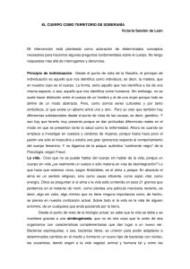 Cuerpo como Territorio de Soberan&iacute;a: An&aacute;lisis Filos&oacute;fico