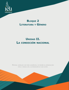 Literatura y G&eacute;nero: La Condici&oacute;n Nacional en M&eacute;xico