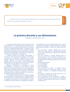 Dimensiones de la Pr&aacute;ctica Docente: Una Ficha Reflexiva