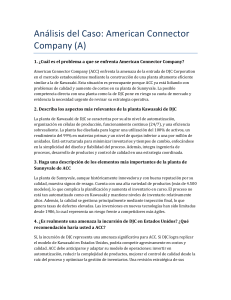 An&aacute;lisis del Caso American Connector Company (ACC)