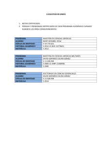 Requisitos UNEFA: Notas, Pensum y Programas Certificados