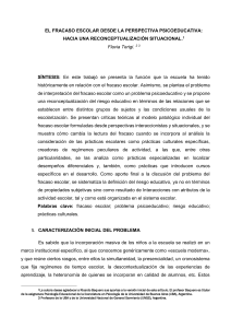 Terigi, F. El fracaso escolar desde la perspectiva psicoeducativa  hacia una reconceptualizaci&oacute;n situacional (1)