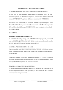 Contrato de Compraventa de Frijol - Honduras 2025