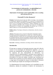 TI en Reclutamiento y Selecci&oacute;n: Estudio de Caso Monterrey