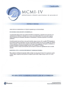 MCMI-IV Test: Evaluaci&oacute;n de la Personalidad y Psicopatolog&iacute;a