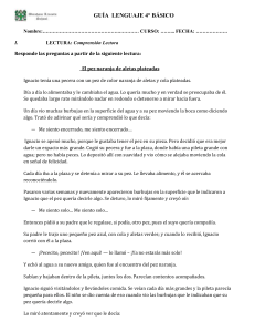 Gu&iacute;a de Lenguaje 4&deg; B&aacute;sico: Comprensi&oacute;n Lectora