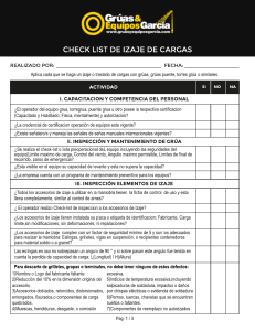 Checklist de Izaje de Cargas: Seguridad en Gr&uacute;as