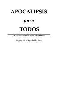 Apocalipsis para Todos: Estudio Pr&aacute;ctico del Apocalipsis