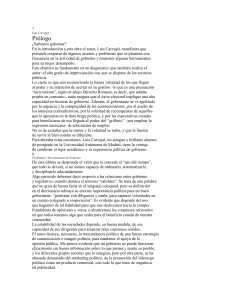 Desaf&iacute;os y Herramientas de Gobernanza: Un Pr&oacute;logo de Luis Carvajal
