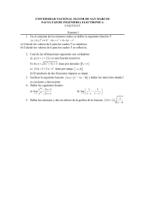 Examen C&aacute;lculo I - UNMSM Ingenier&iacute;a Electr&oacute;nica