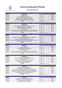 Plan de Estudios Educación Primaria - Universidad Privada de Tacna