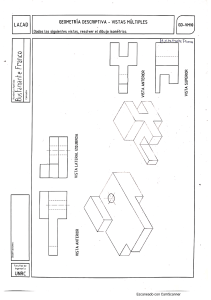 Geometr&iacute;a Descriptiva: Vistas M&uacute;ltiples - Ejercicio Isom&eacute;trico