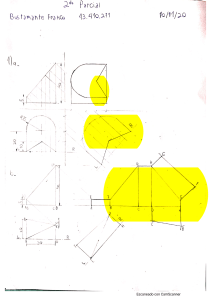 Examen Parcial de Dibujo T&eacute;cnico - Geometr&iacute;a Descriptiva