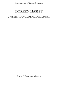 Filosof&iacute;a y Pol&iacute;tica de la Espacialidad: Doreen Massey