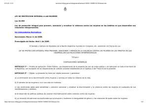 Ley de Protecci&oacute;n Integral contra la Violencia de G&eacute;nero en Argentina