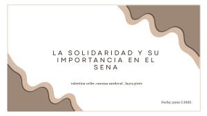 Solidaridad en el SENA: Importancia y Valor Humano