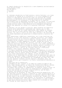 Legado Obradorista: Realpolitik y Hegemon&iacute;a Nacional-Popular