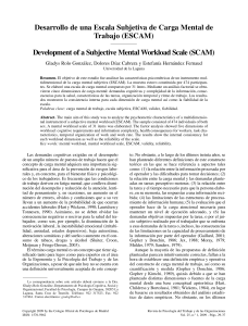 ESCAM: Escala Subjetiva de Carga Mental de Trabajo
