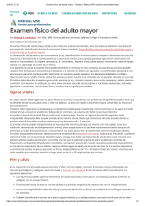 Examen F&iacute;sico del Adulto Mayor: Gu&iacute;a Geri&aacute;trica para Profesionales