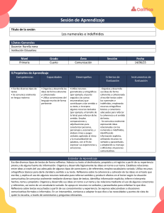 Numerales e Indefinidos: Sesión de Aprendizaje para Primaria