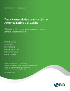 Construcci&oacute;n Sostenible en ALC: Digitalizaci&oacute;n e Innovaci&oacute;n
