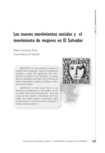 Movimientos Sociales y Mujeres en El Salvador: Análisis