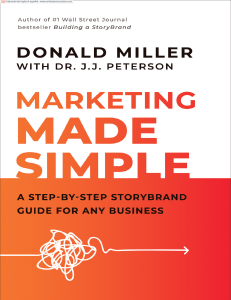 Marketing Simplificado: Una Gu&iacute;a StoryBrand Paso a Paso