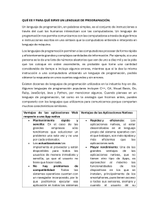 Lenguajes de Programaci&oacute;n y Apps: Web vs Nativas