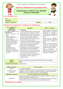 Plan de Lecci&oacute;n: Debate Ambiental - 5to Grado