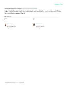 Supervisi&oacute;n Educativa: Estrategias de Gesti&oacute;n Escolar