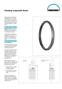 RENK Floating Labyrinth Seals: Specs & Dimensions