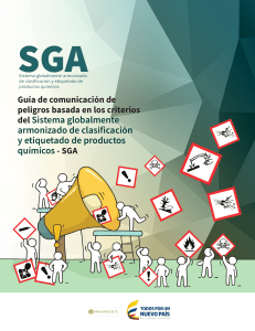 Gu&iacute;a SGA: Clasificaci&oacute;n y Etiquetado de Productos Qu&iacute;micos