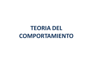 Teor&iacute;a del Comportamiento: Presentaci&oacute;n Universitaria